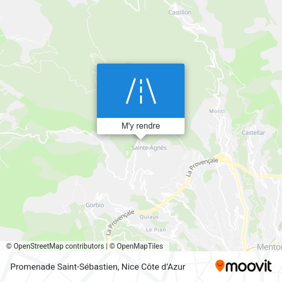 Promenade Saint-Sébastien plan