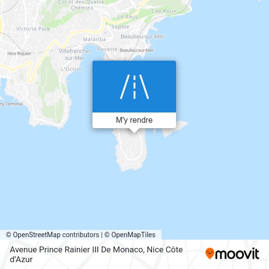 Avenue Prince Rainier III De Monaco plan