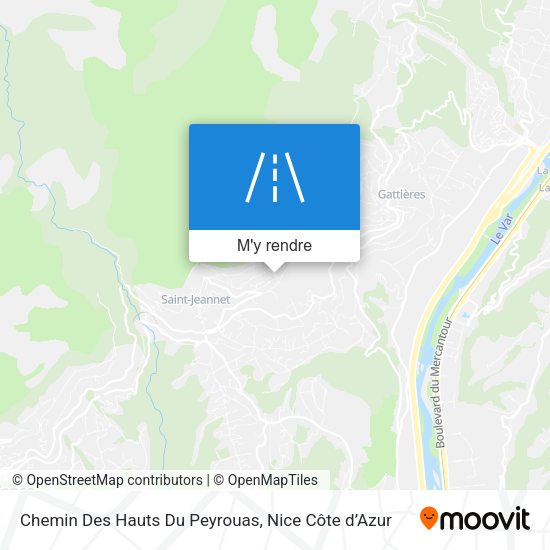 Chemin Des Hauts Du Peyrouas plan