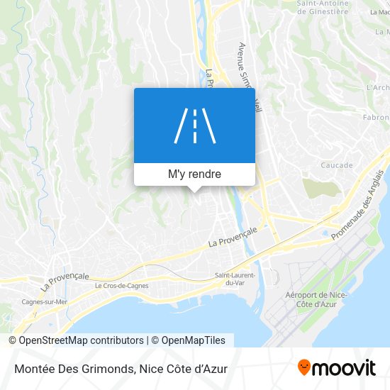 Montée Des Grimonds plan