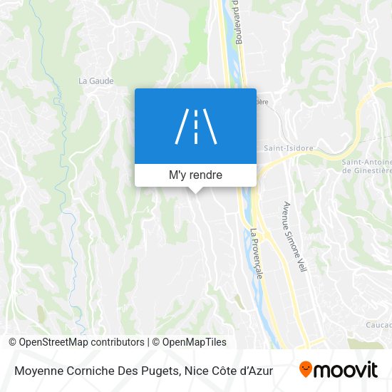 Moyenne Corniche Des Pugets plan