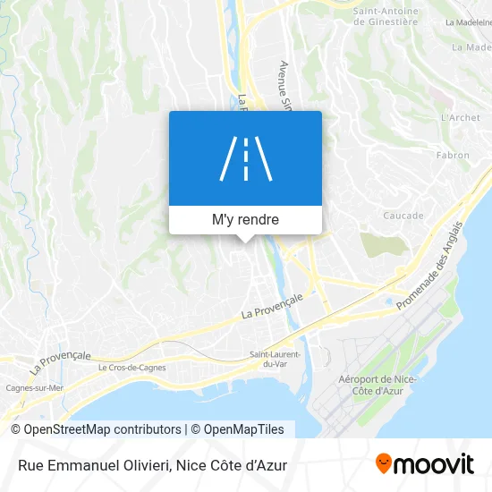 Rue Emmanuel Olivieri plan