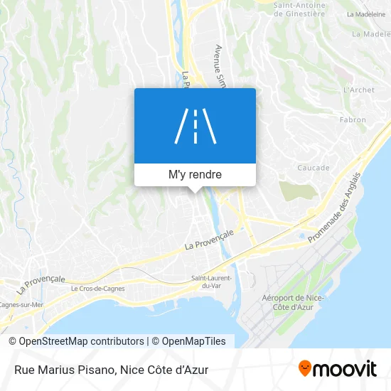 Rue Marius Pisano plan