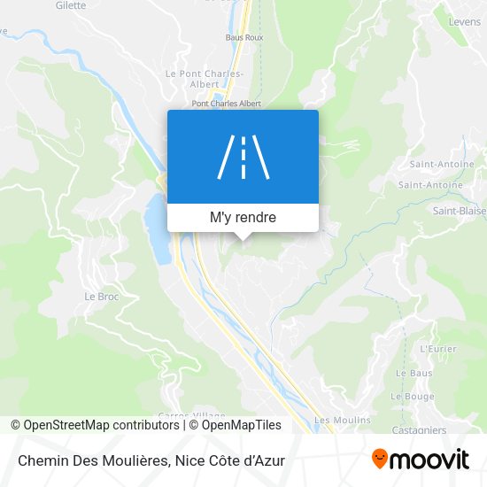 Chemin Des Moulières plan