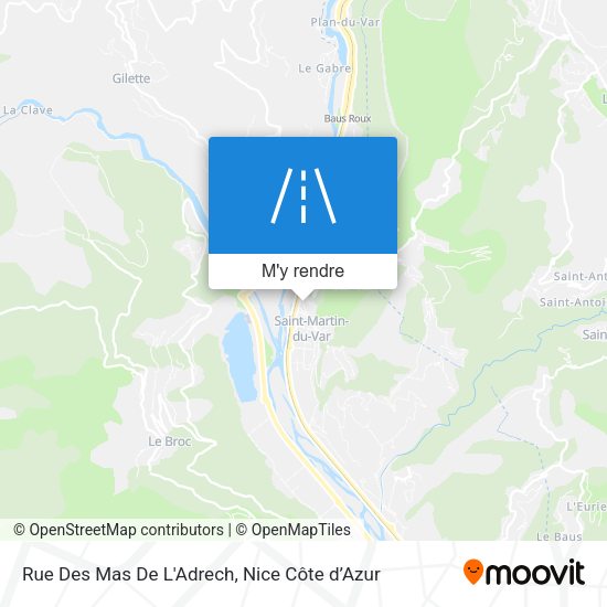 Rue Des Mas De L'Adrech plan