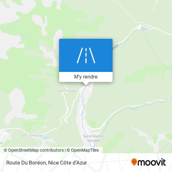 Route Du Boréon plan