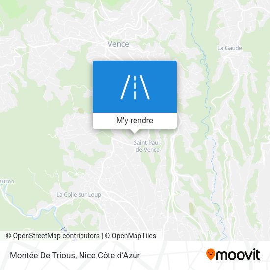 Montée De Trious plan