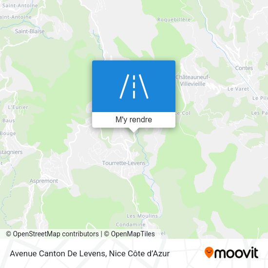 Avenue Canton De Levens plan