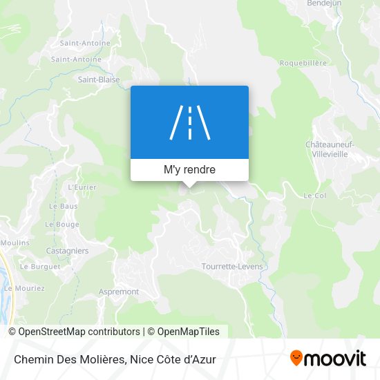 Chemin Des Molières plan