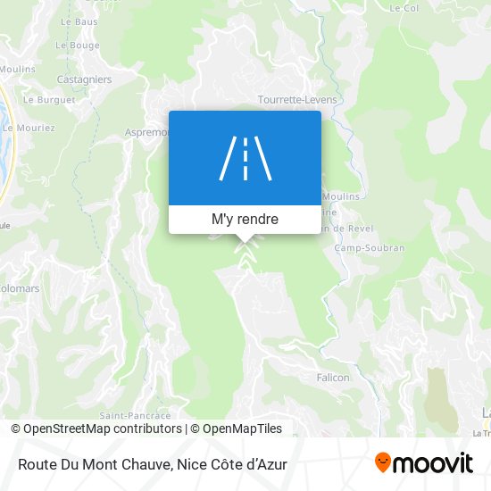 Route Du Mont Chauve plan
