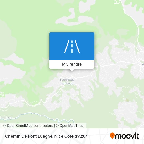 Chemin De Font Luègne plan