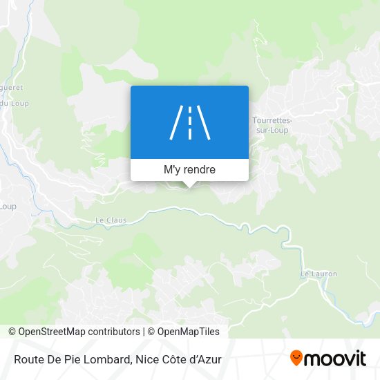 Route De Pie Lombard plan