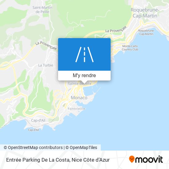 Entrée Parking De La Costa plan