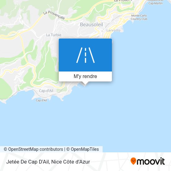 Jetée De Cap D'Ail plan