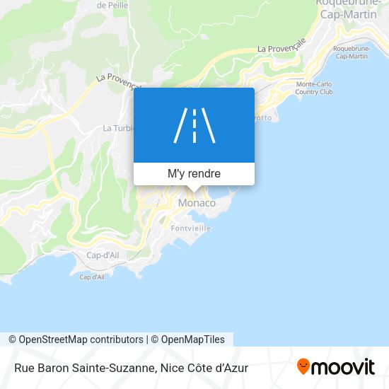 Rue Baron Sainte-Suzanne plan