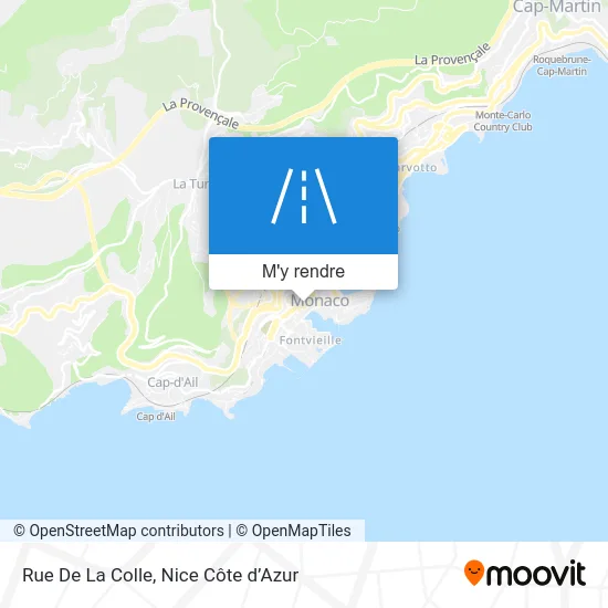 Rue De La Colle plan