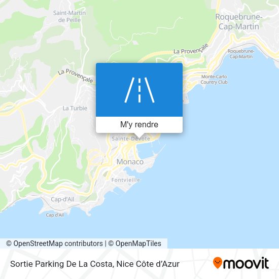 Sortie Parking De La Costa plan