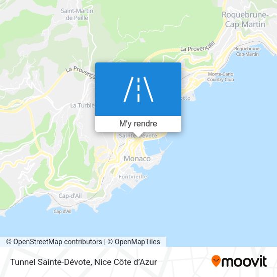 Tunnel Sainte-Dévote plan
