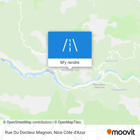 Rue Du Docteur Magnon plan