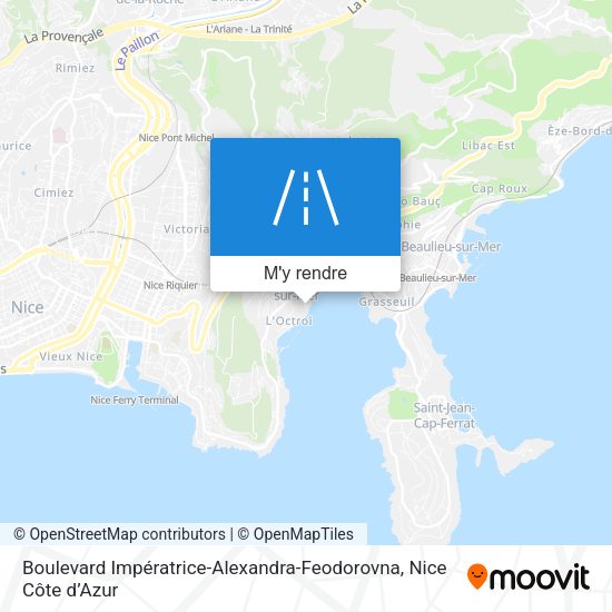 Boulevard Impératrice-Alexandra-Feodorovna plan