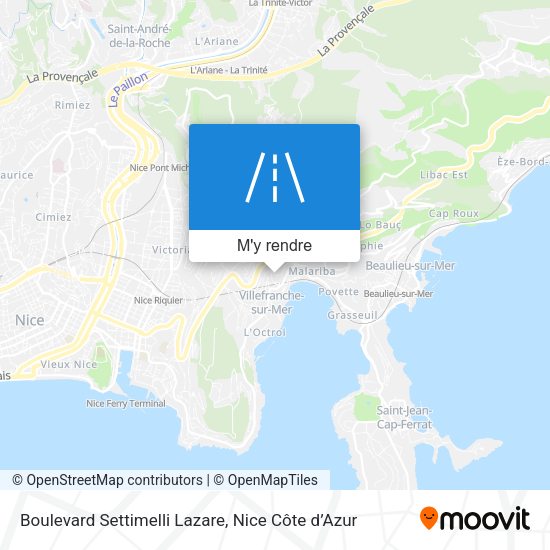 Boulevard Settimelli Lazare plan