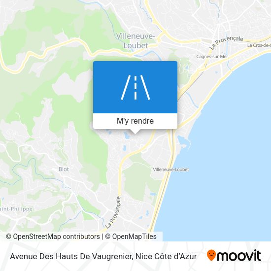 Avenue Des Hauts De Vaugrenier plan