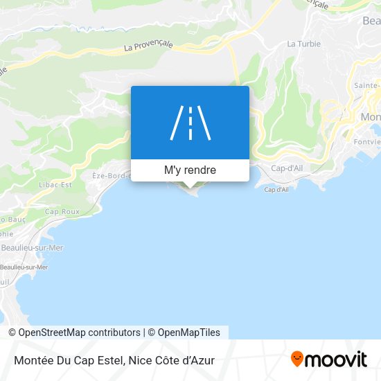 Montée Du Cap Estel plan