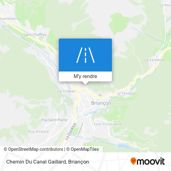 Chemin Du Canal Gaillard plan