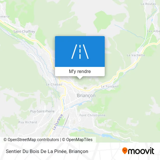 Sentier Du Bois De La Pinée plan