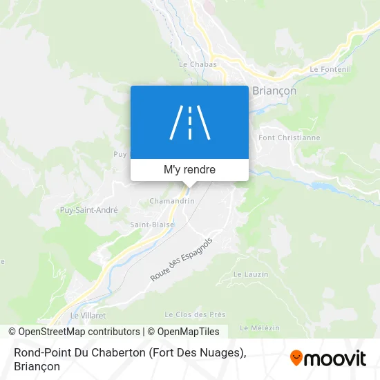 Rond-Point Du Chaberton (Fort Des Nuages) plan