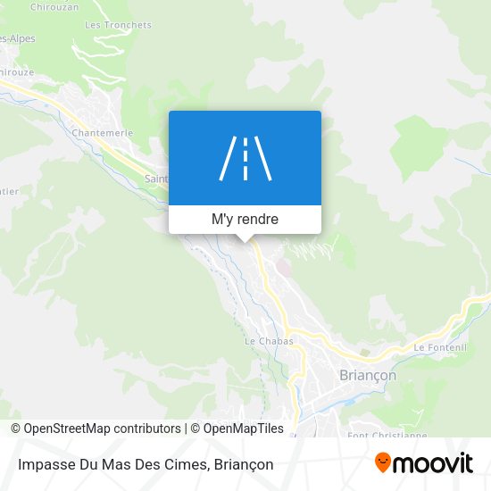 Impasse Du Mas Des Cimes plan