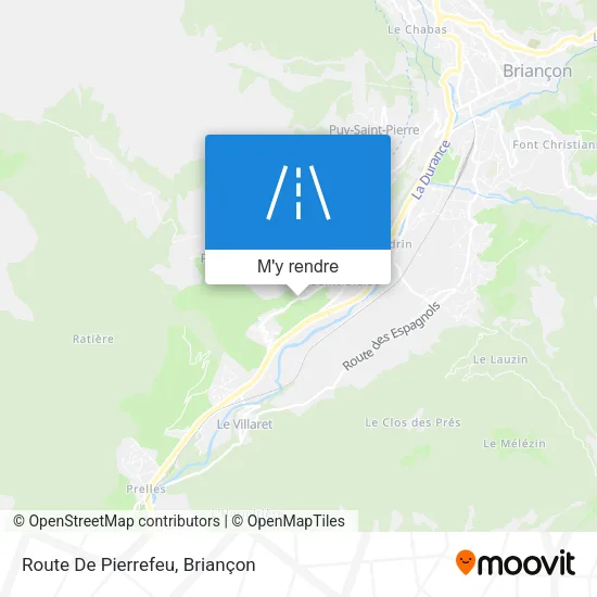 Route De Pierrefeu plan