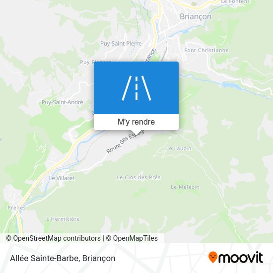 Allée Sainte-Barbe plan