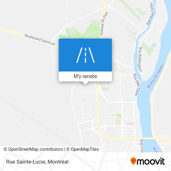 Rue Sainte-Lucie plan