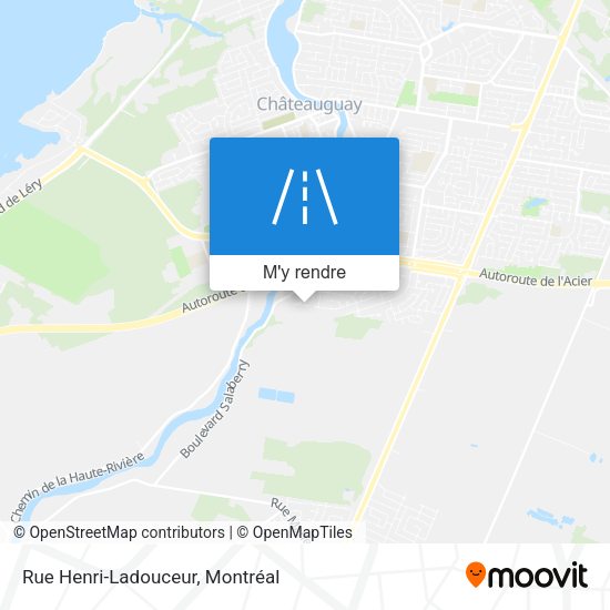 Rue Henri-Ladouceur plan