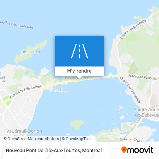 Nouveau Pont De L'Île-Aux-Tourtes plan