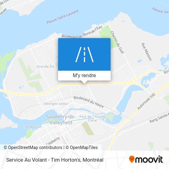 Service Au Volant - Tim Horton's plan