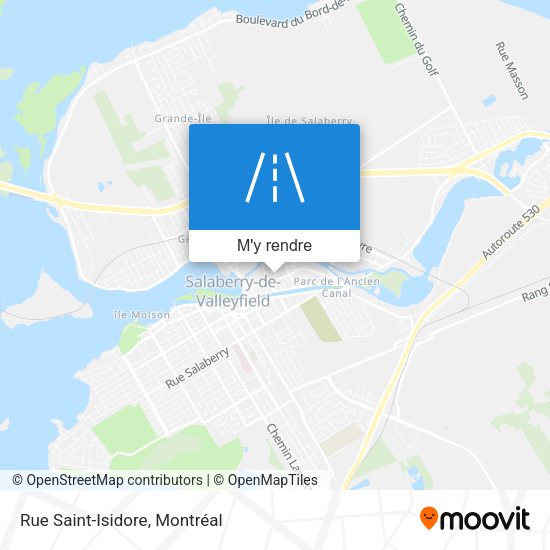 Rue Saint-Isidore plan
