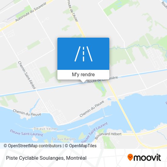 Piste Cyclable Soulanges plan
