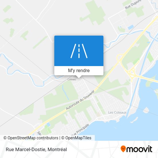 Rue Marcel-Dostie plan