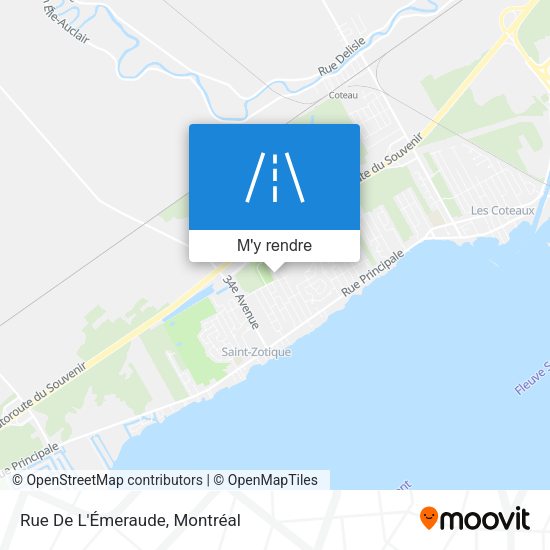 Rue De L'Émeraude plan