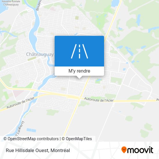 Rue Hillsdale Ouest plan