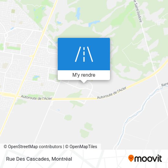 Rue Des Cascades plan