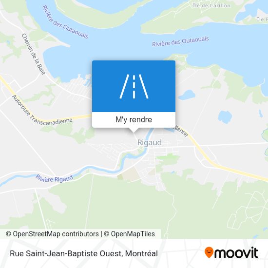 Rue Saint-Jean-Baptiste Ouest plan