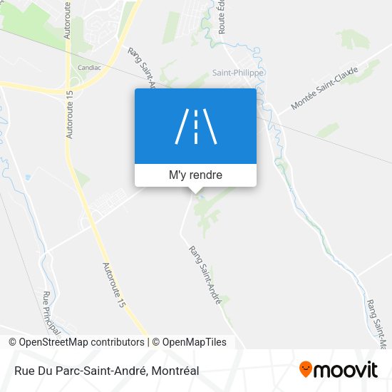 Rue Du Parc-Saint-André plan