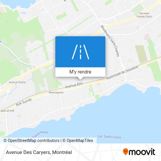 Avenue Des Caryers plan