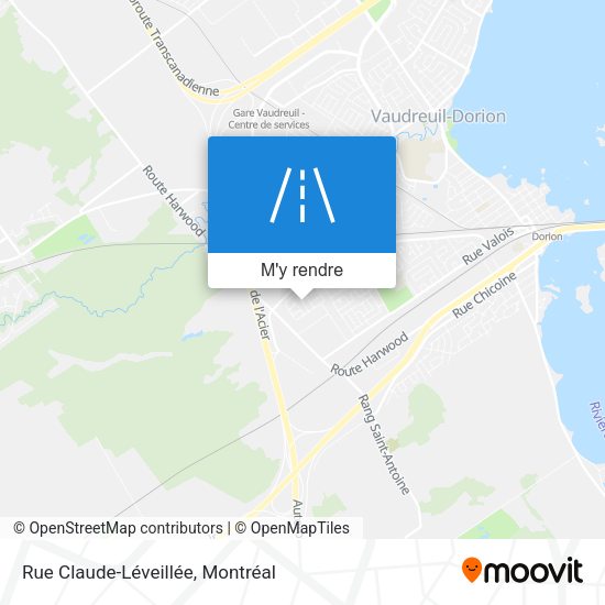 Rue Claude-Léveillée plan