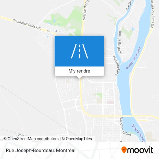 Rue Joseph-Bourdeau plan