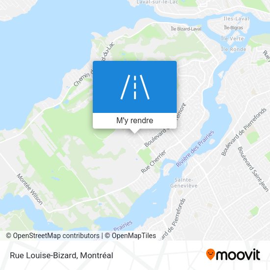 Rue Louise-Bizard plan