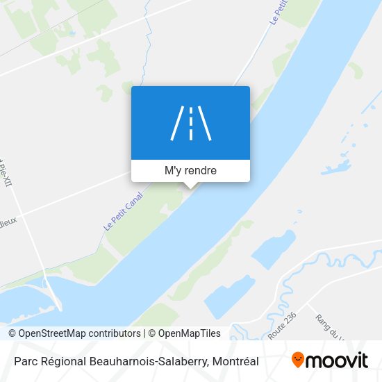 Parc Régional Beauharnois-Salaberry plan